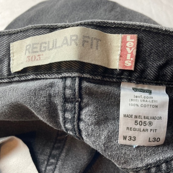 Levi’s 505 Regular Fit 33 X 30 Black - Picture 4 of 13